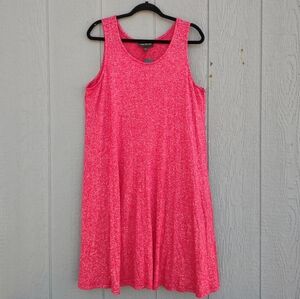 Lane Bryant Knit A-line Midi Dress Red 14/16